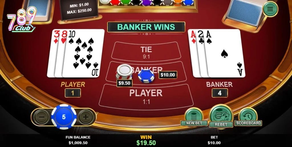 Hướng dẫn cách chơi baccarat 789club chi tiết